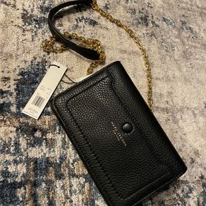 NWT MARC JACOBS BLACK LEATHER CROSSBODY